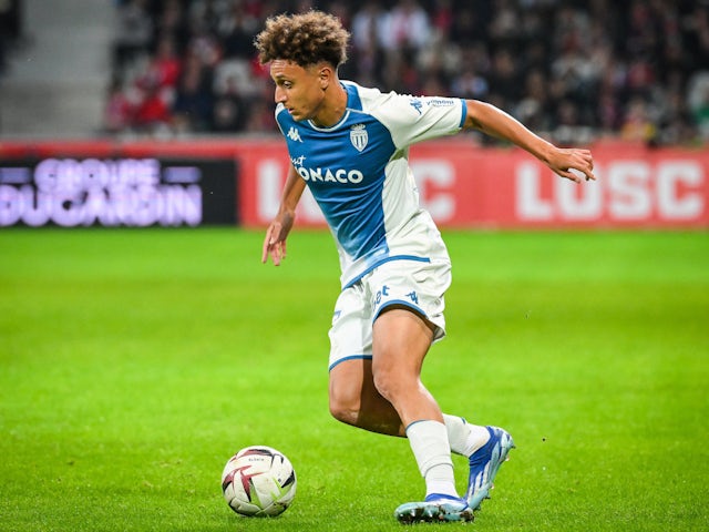 Monaco winger Eliesse Ben Seghir in action in October 2023. Monaco winger Eliesse Ben Seghir in action in October 2023.