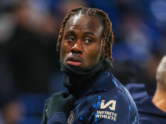 Chelsea's Trevoh Chalobah warming up on January 20, 2025 Chelsea's Trevoh Chalobah warming up on January 20, 2025