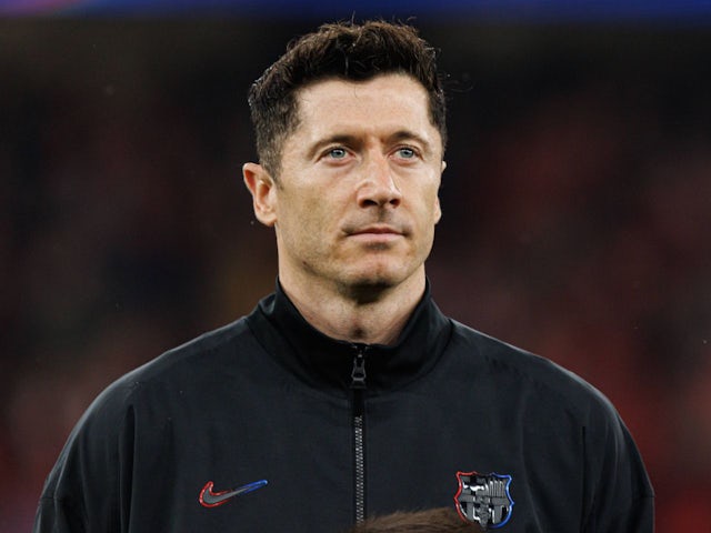Barcelona's Robert Lewandowski on March 5, 2025 Barcelona's Robert Lewandowski on March 5, 2025