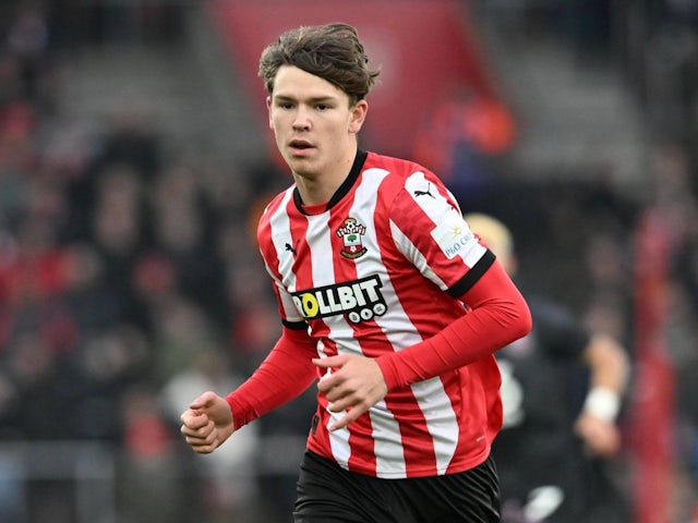 Tyler Dibling of Southampton during his side's FA Cup match against Burnley, on February 8, 2025 Tyler Dibling of Southampton during his side's FA Cup match against Burnley, on February 8, 2025