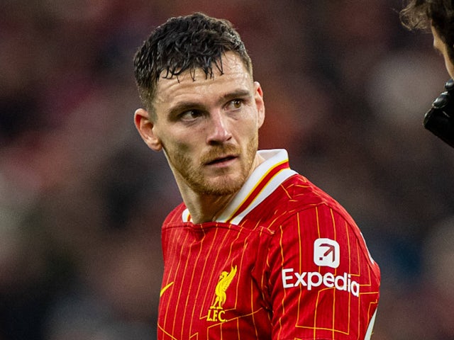 Liverpool's Andy Robertson looks dejected on December 14, 2024 Liverpool's Andy Robertson looks dejected on December 14, 2024