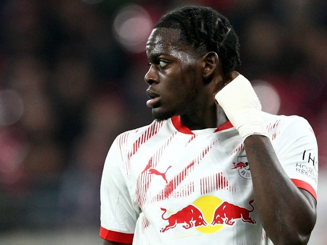 Castello Lukeba of RB Leipzig during his side's Champions League match against Liverpool, on October 23rd, 2024 Castello Lukeba of RB Leipzig during his side's Champions League match against Liverpool, on October 23rd, 2024