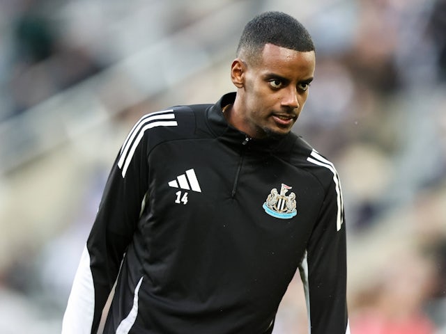 Newcastle United striker Alexander Isak on April 2, 2025