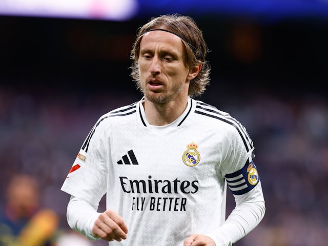 Real Madrid's Luka Modric on February 23, 2025 Real Madrid's Luka Modric on February 23, 2025
