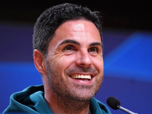 Arsenal manager Mikel Arteta at a press conference on February 20, 2024 Arsenal manager Mikel Arteta at a press conference on February 20, 2024