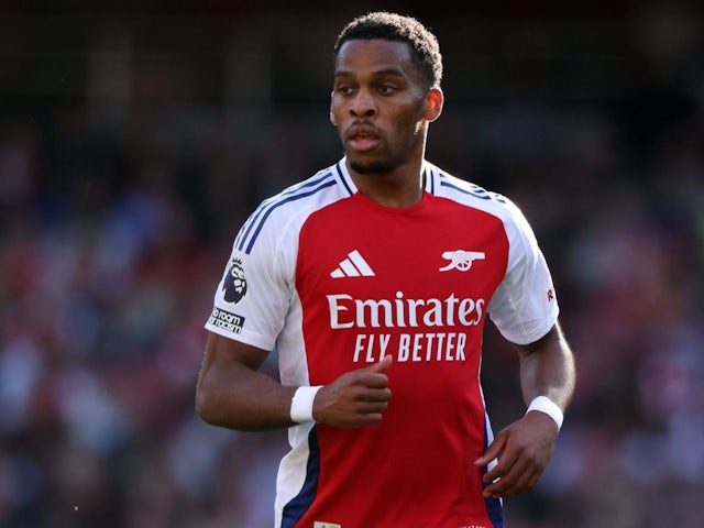 Arsenal's Jurrien Timber in action on September 28, 2024 Arsenal's Jurrien Timber in action on September 28, 2024
