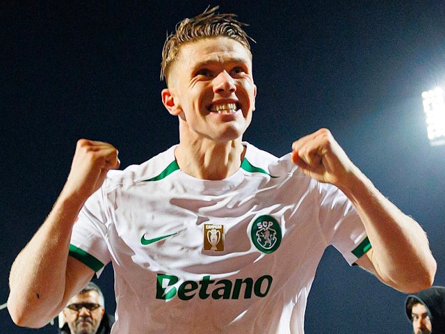 Sporting Lisbon's Viktor Gyokeres celebrates on March 9, 2025 Sporting Lisbon's Viktor Gyokeres celebrates on March 9, 2025