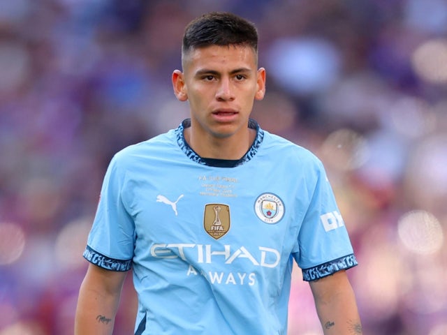 Manchester City's Claudio Echeverri on May 17, 2025