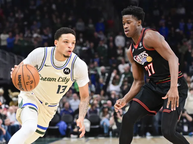 Milwaukee Bucks guard Ryan Rollins